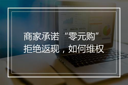 商家承诺“零元购”拒绝返现，如何维权
