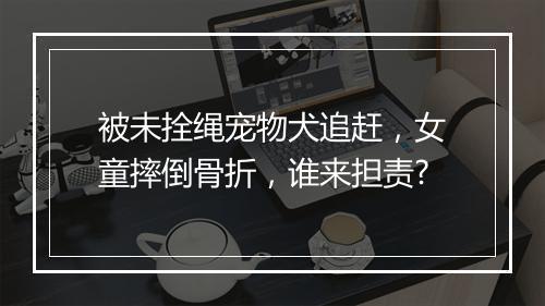 被未拴绳宠物犬追赶，女童摔倒骨折，谁来担责?