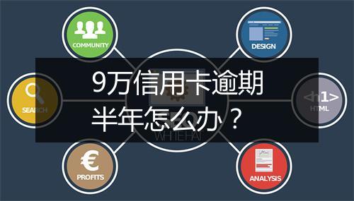 9万信用卡逾期半年怎么办？