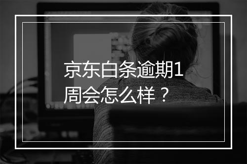 京东白条逾期1周会怎么样？