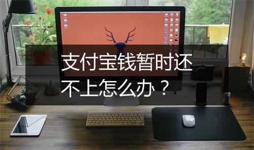 支付宝钱暂时还不上怎么办？