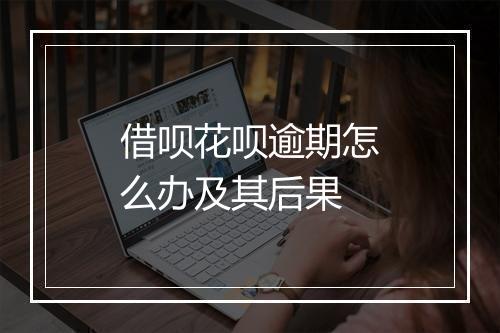 借呗花呗逾期怎么办及其后果
