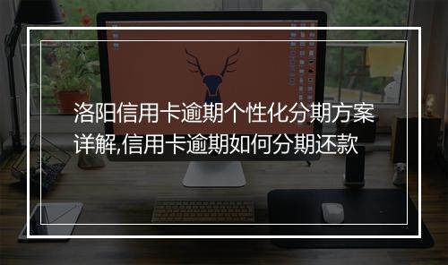 洛阳信用卡逾期个性化分期方案详解,信用卡逾期如何分期还款