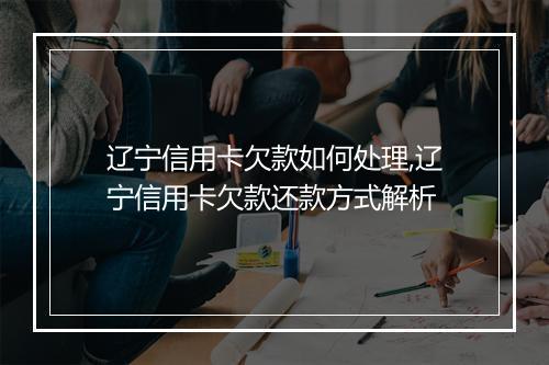 辽宁信用卡欠款如何处理,辽宁信用卡欠款还款方式解析