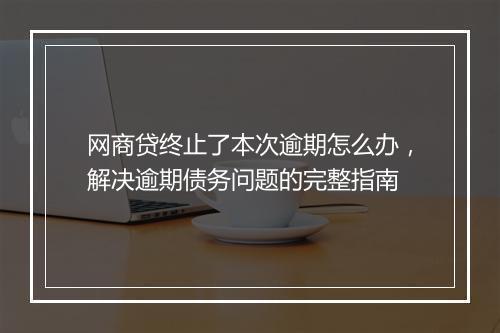 网商贷终止了本次逾期怎么办，解决逾期债务问题的完整指南