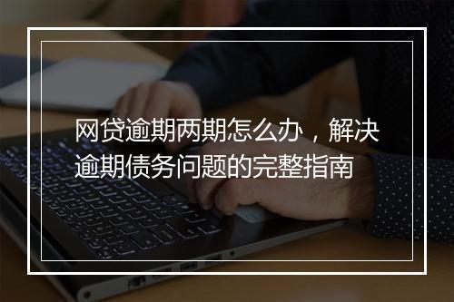 网贷逾期两期怎么办，解决逾期债务问题的完整指南