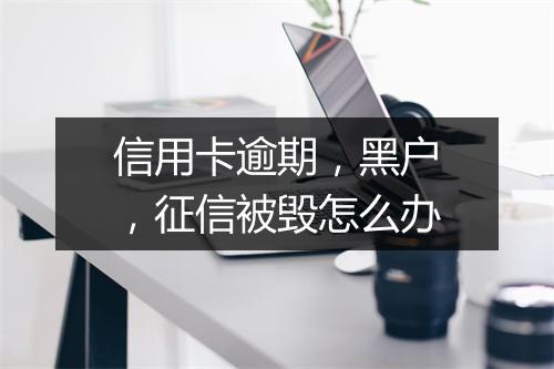 信用卡逾期，黑户，征信被毁怎么办