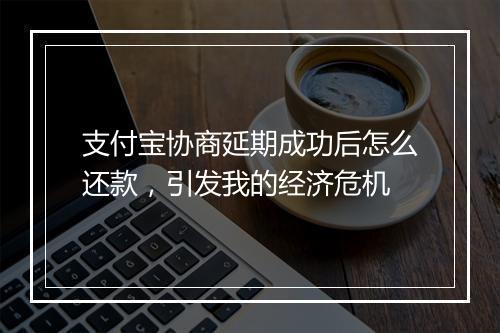 支付宝协商延期成功后怎么还款，引发我的经济危机
