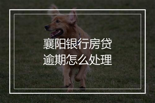襄阳银行房贷逾期怎么处理