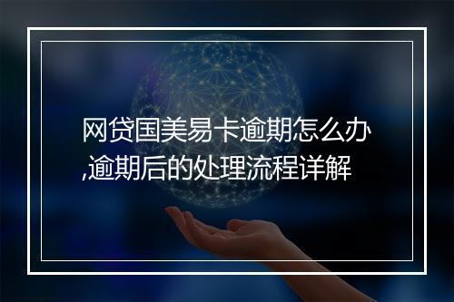 网贷国美易卡逾期怎么办,逾期后的处理流程详解