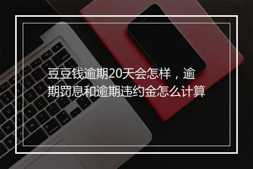 豆豆钱逾期20天会怎样，逾期罚息和逾期违约金怎么计算