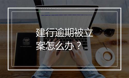 建行逾期被立案怎么办？