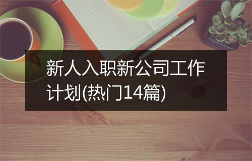新人入职新公司工作计划(热门14篇)