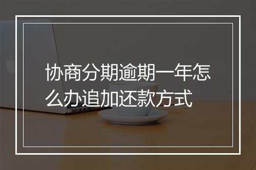 协商分期逾期一年怎么办追加还款方式