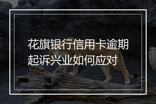 花旗银行信用卡逾期起诉兴业如何应对