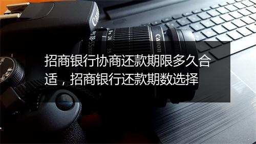 招商银行协商还款期限多久合适，招商银行还款期数选择