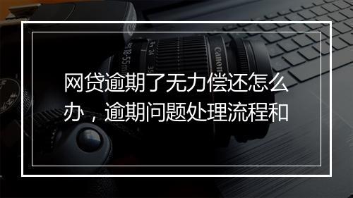 网贷逾期了无力偿还怎么办，逾期问题处理流程和