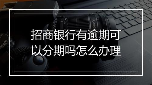 招商银行有逾期可以分期吗怎么办理