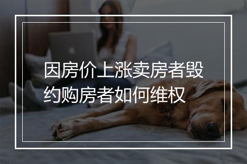 因房价上涨卖房者毁约购房者如何维权