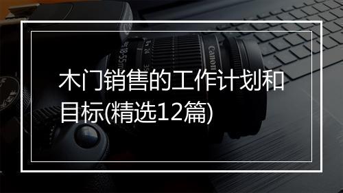 木门销售的工作计划和目标(精选12篇)