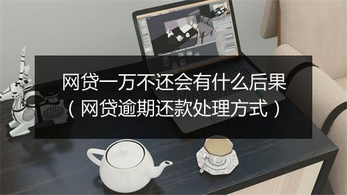 网贷一万不还会有什么后果（网贷逾期还款处理方式）