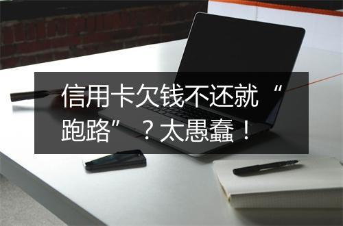 信用卡欠钱不还就“跑路”？太愚蠢！