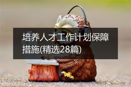 培养人才工作计划保障措施(精选28篇)