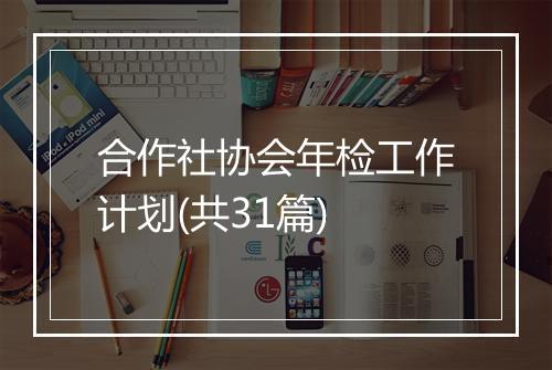 合作社协会年检工作计划(共31篇)