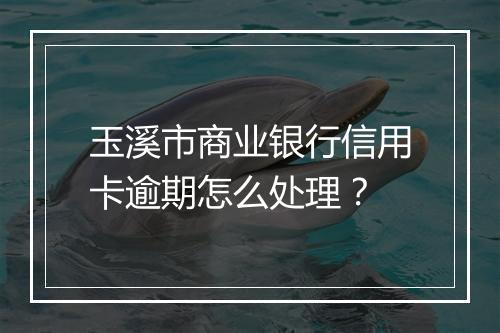 玉溪市商业银行信用卡逾期怎么处理？