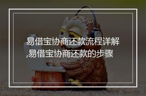 易借宝协商还款流程详解,易借宝协商还款的步骤