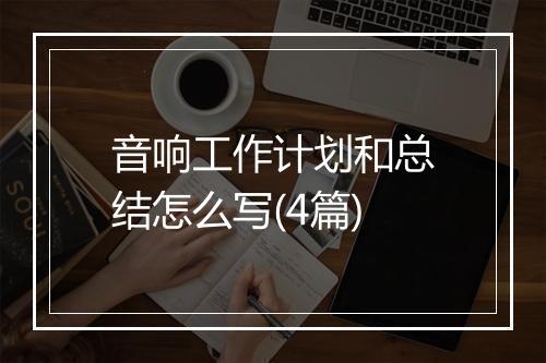 音响工作计划和总结怎么写(4篇)