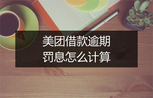 美团借款逾期罚息怎么计算