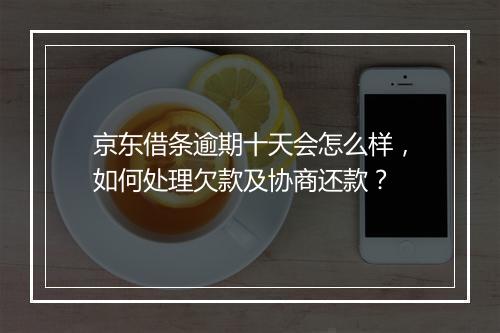 京东借条逾期十天会怎么样，如何处理欠款及协商还款？