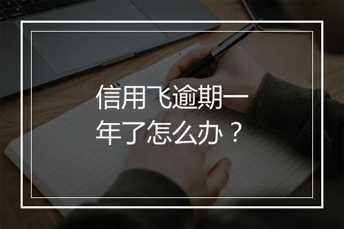 信用飞逾期一年了怎么办？