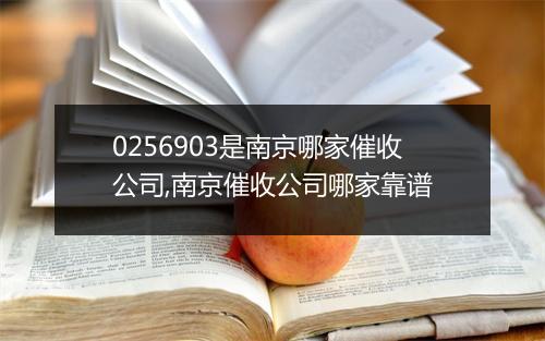 0256903是南京哪家催收公司,南京催收公司哪家靠谱