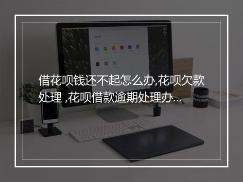 借花呗钱还不起怎么办,花呗欠款处理 ,花呗借款逾期处理办法