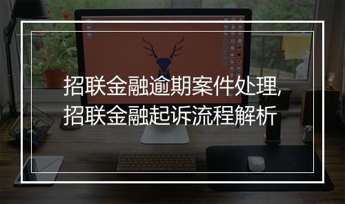 招联金融逾期案件处理,招联金融起诉流程解析