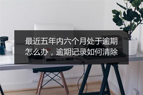 最近五年内六个月处于逾期怎么办，逾期记录如何清除