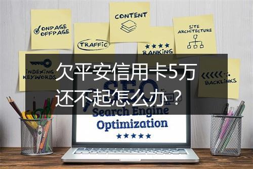 欠平安信用卡5万还不起怎么办？