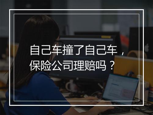 自己车撞了自己车，保险公司理赔吗？