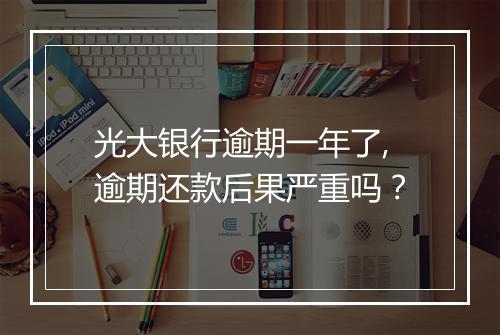 光大银行逾期一年了,逾期还款后果严重吗？