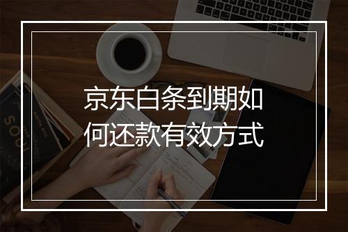 京东白条到期如何还款有效方式