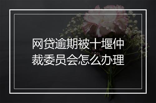 网贷逾期被十堰仲裁委员会怎么办理