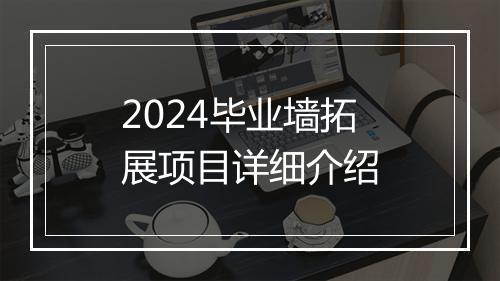 2024毕业墙拓展项目详细介绍