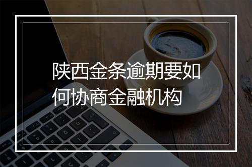 陕西金条逾期要如何协商金融机构