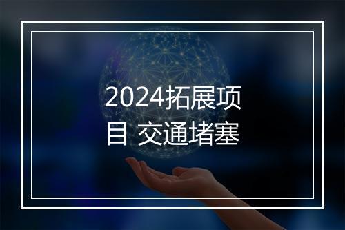 2024拓展项目 交通堵塞