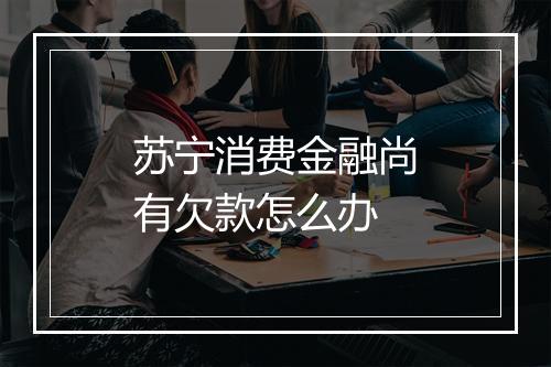 苏宁消费金融尚有欠款怎么办
