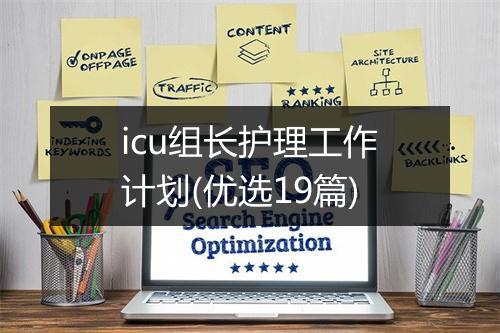 icu组长护理工作计划(优选19篇)