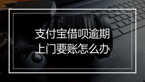 支付宝借呗逾期上门要账怎么办