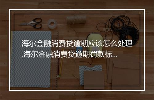 海尔金融消费贷逾期应该怎么处理,海尔金融消费贷逾期罚款标准